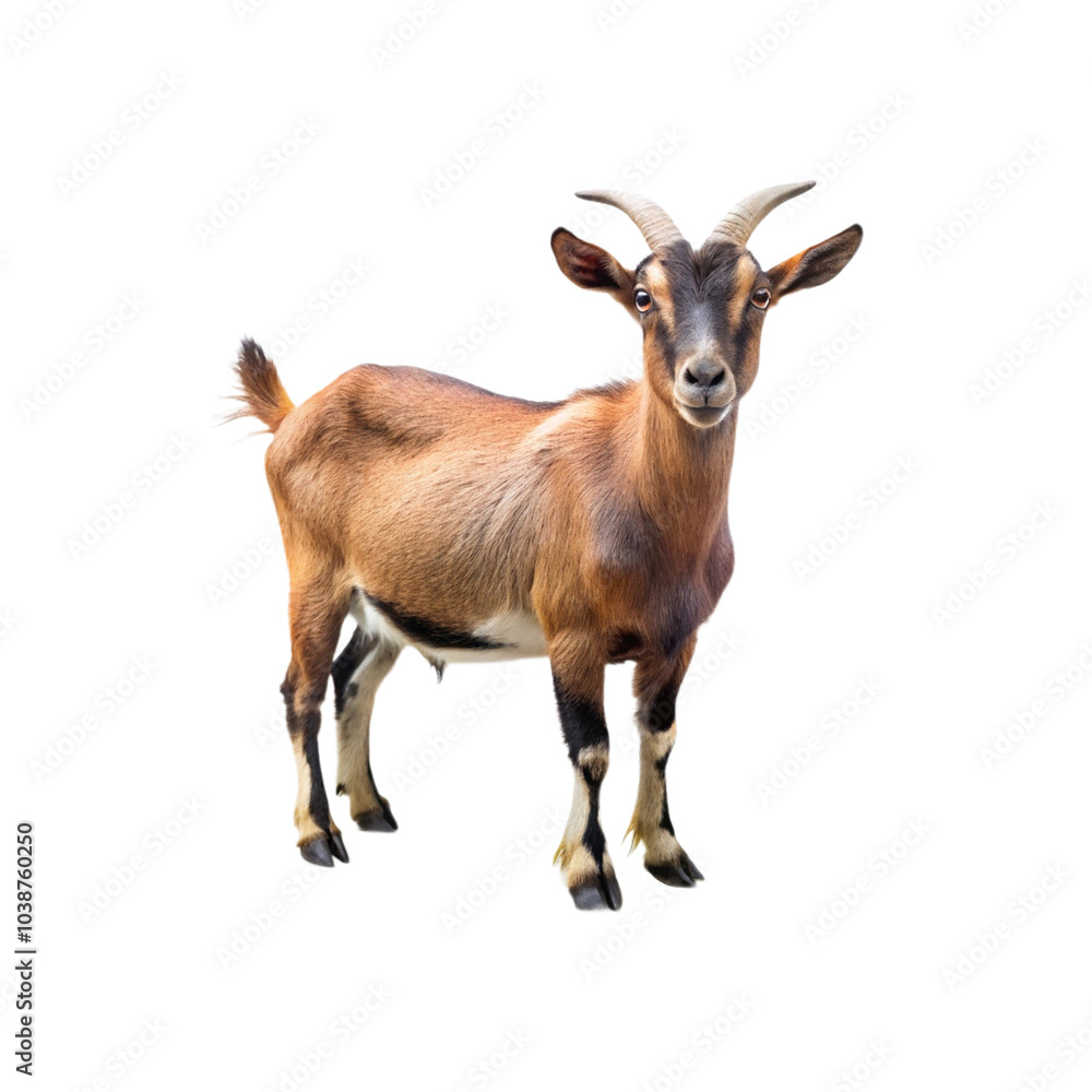 Goat animal, isolated on a transparent background Goat animal, isolated on a transparent background