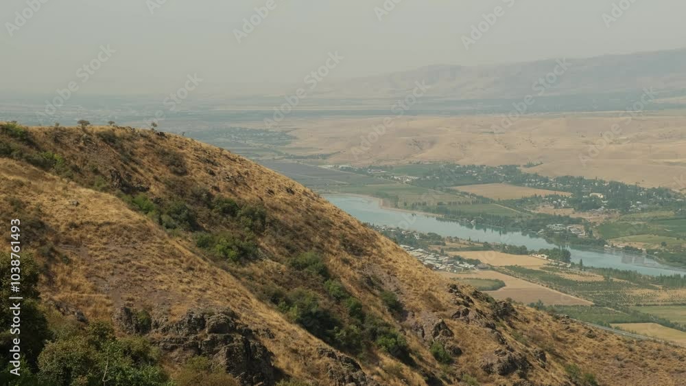 panorama of the river in the foothills of the Tien Shan panorama of the river in the foothills of the Tien Shan