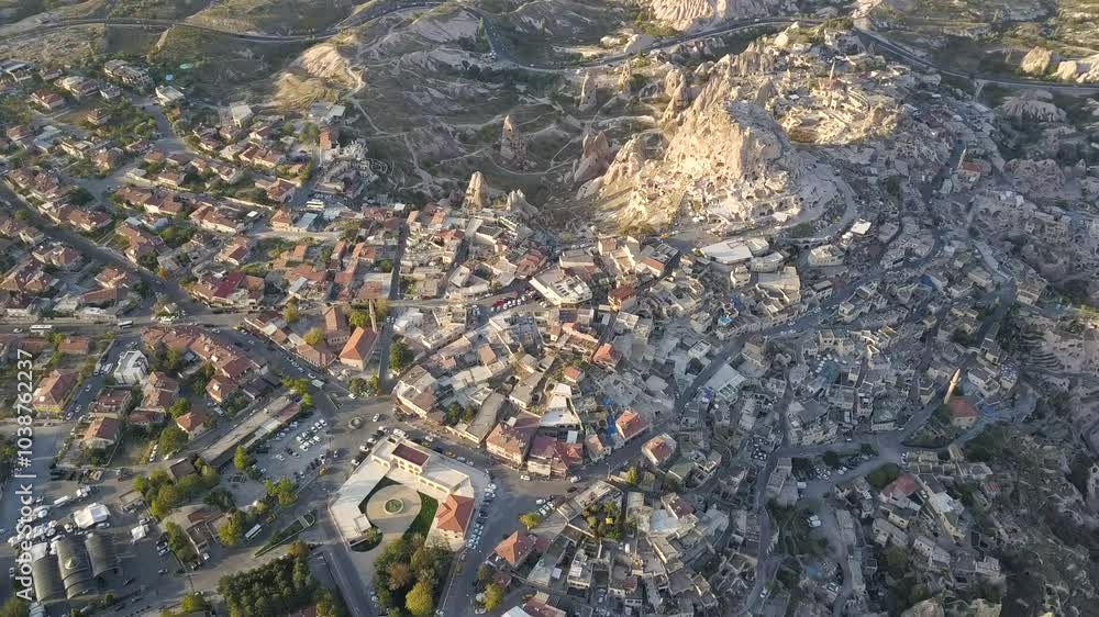 Uchisar Castle Aerial Drone Tour | Ancient Cappadocia Fortress Turkey