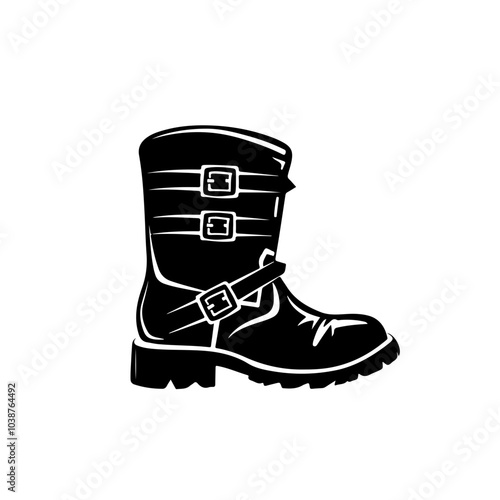 Boot With Buckles