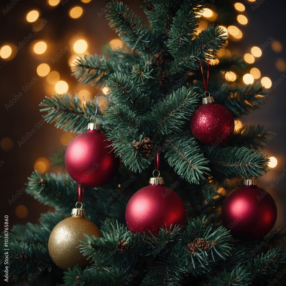 Beautiful toys create a festive Christmas scene Beautiful toys create a festive Christmas scene
