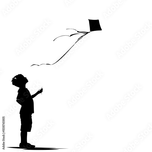 Boy Flying Kite