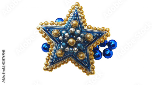 Hanukkah Star Design for Festive Celebrations, PNG File, Transparent Background photo