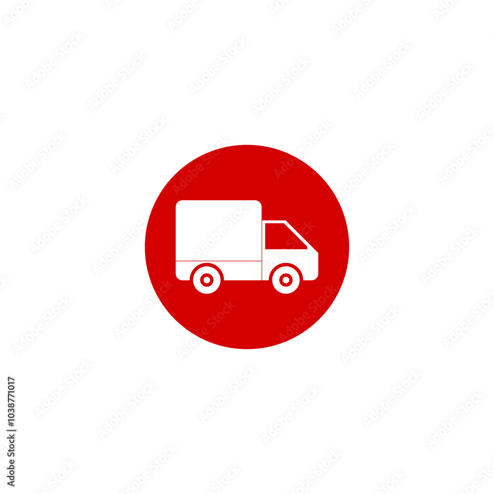 Delivery truck sign icon isolated on transparent background Delivery truck sign icon isolated on transparent background