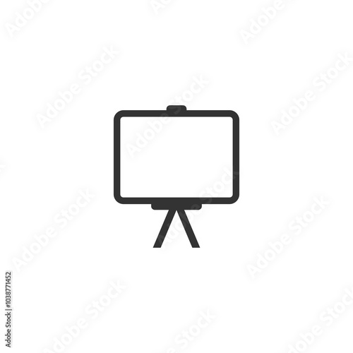 Business diagram presentation icon isolated on transparent background