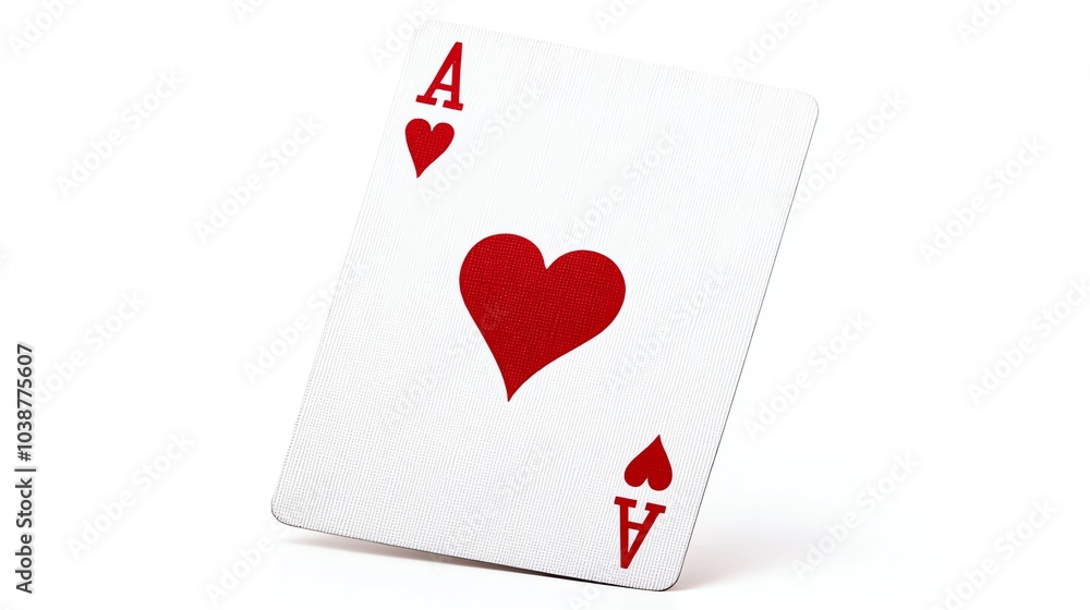 Playing card, white isolate background Playing card, white isolate background