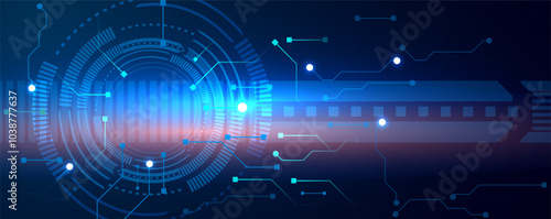 Abstract futuristic technology background vector editable.