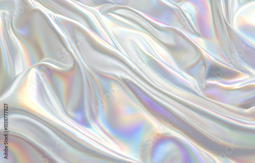 abstract background,Iridescent Holographic Background a pastel platinum to pearl gradient.