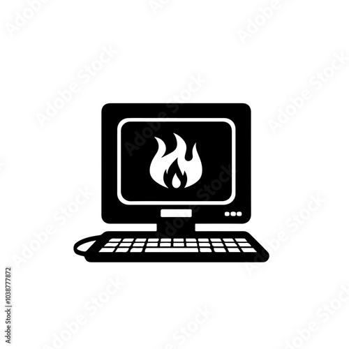 Burning Computer