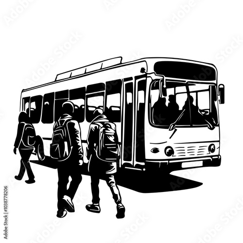 Bus With Passengers