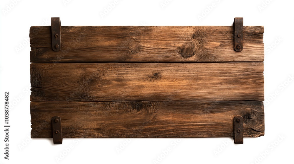 Wooden plank, white isolate background Wooden plank, white isolate background