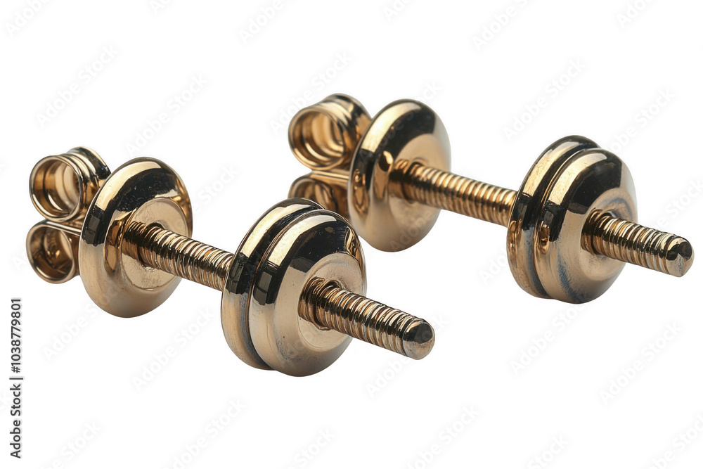 Barbell Earrings isolated on transparent background, png file, no background png file Barbell Earrings isolated on transparent background, png file, no background png file