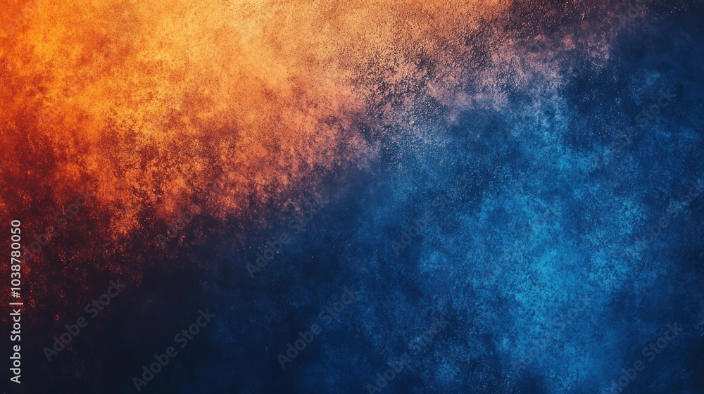 A vibrant abstract background blending warm orange and cool blue tones. A vibrant abstract background blending warm orange and cool blue tones.