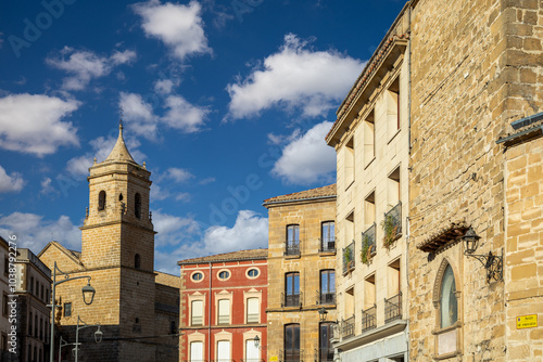 Wallpaper Mural Plaza de Andalucia in Ubeda, Jaen, Andalucia, Spain, with the tower of the Santísima Trinidad church Torontodigital.ca