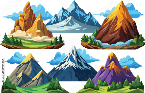 Mountain clipart vector