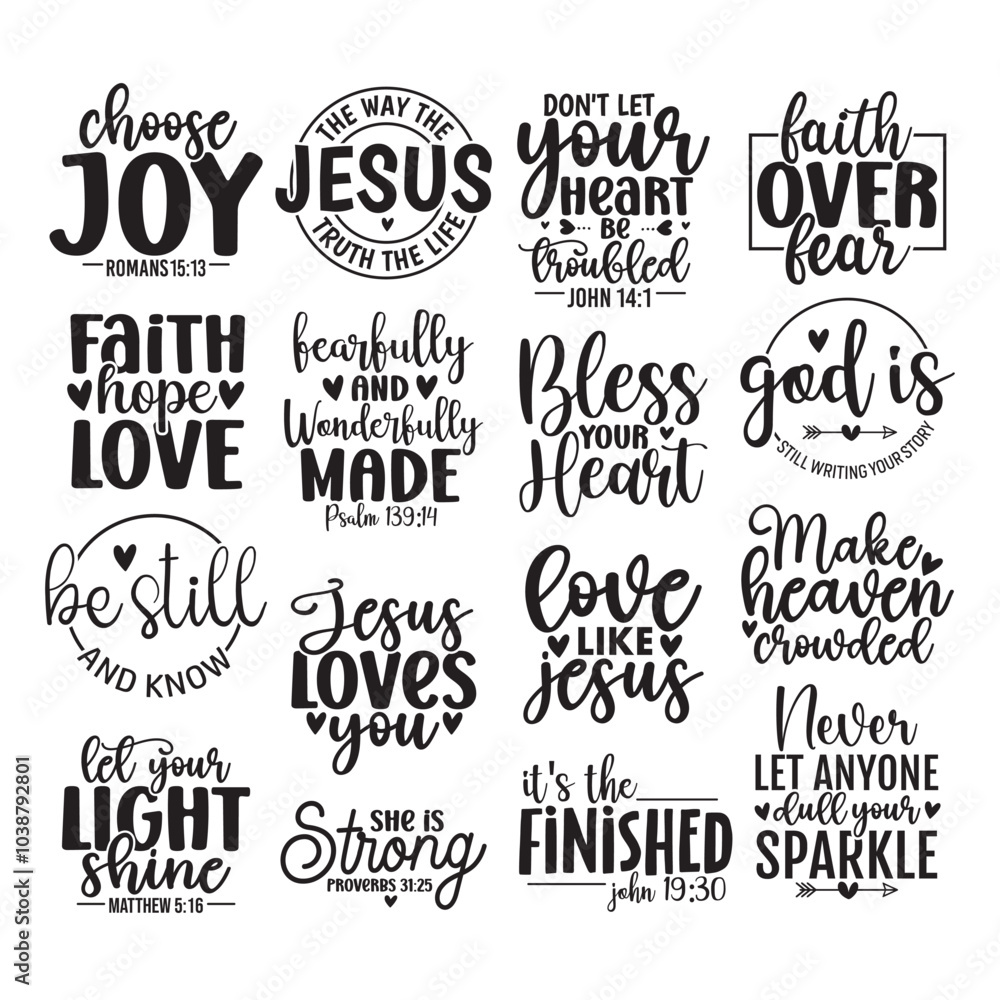 Fototapeta premium 16 Christian SVG Design Bundle