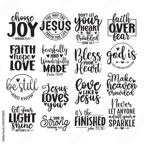 16 Christian SVG Design Bundle