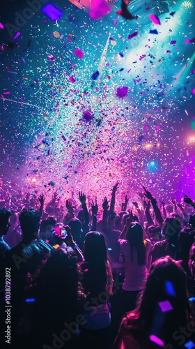 Wallpaper Mural Vibrant New Year's Eve Nightclub Celebration Torontodigital.ca