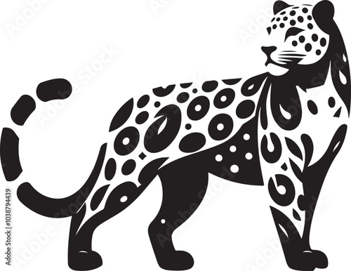 Canvas Print Cheetah vector illustration design