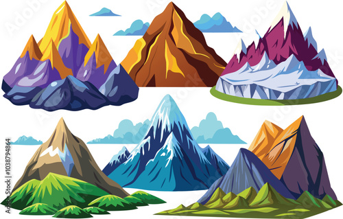 Mountain clipart vector photo