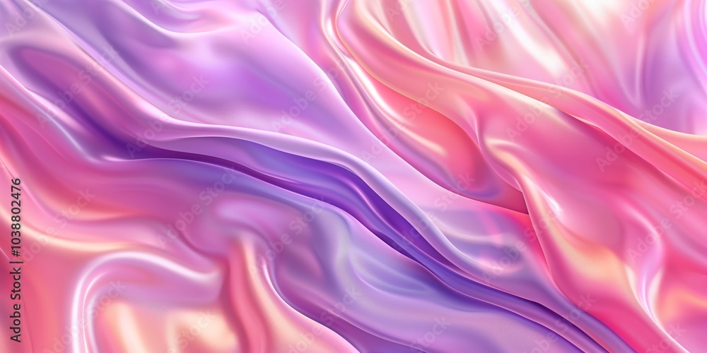 Obraz premium Abstract background with purple and pink waves, dynamic design, gradient transitions, artistic look, smooth lines.