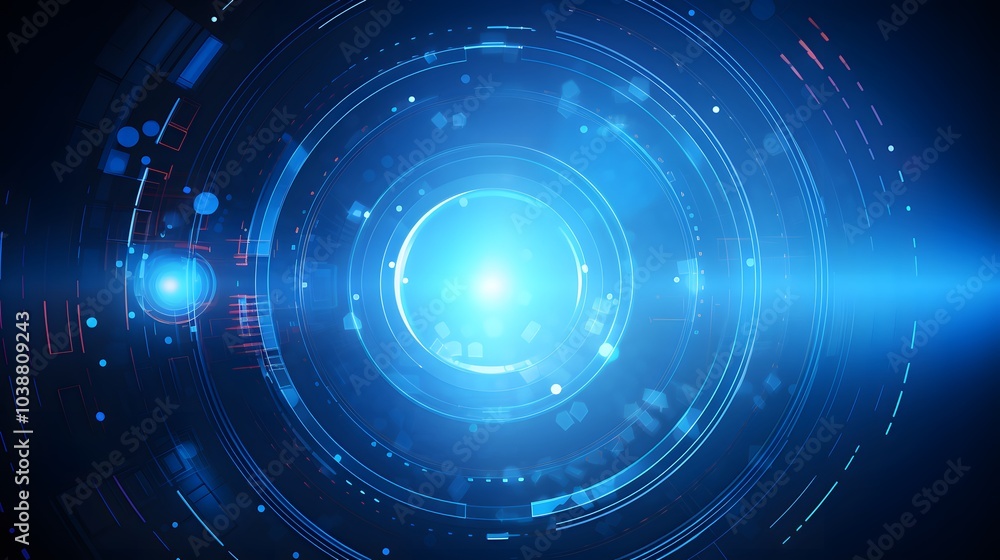 blue Abstract technology background circles digital hi-tech technology design background. concept innovation. vector illustration blue Abstract technology background circles digital hi-tech technology design background. concept innovation. vector illustration