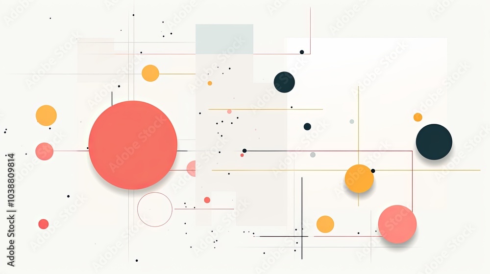 Abstract background with circles and lines. Geometric compositions. Illustration for cover, card, banner, poster, brochure or presentation. Abstract background with circles and lines. Geometric compositions. Illustration for cover, card, banner, poster, brochure or presentation.