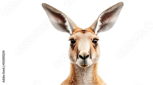 Close-up portrait of a kangaroo.