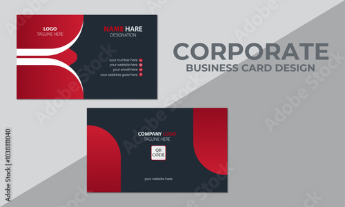 Corporate business card-Creative and set of modern clean business card design template photo