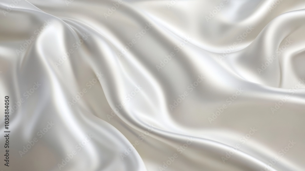 Obraz premium White Silk Fabric Texture