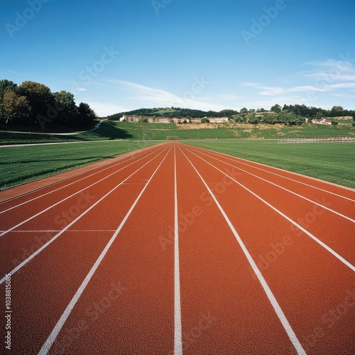 Athletic Running Track Field