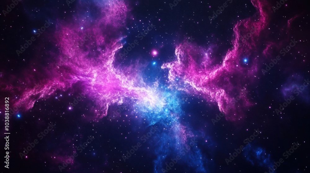 A vibrant cosmic scene showcasing colorful nebulae and stars in deep space. A vibrant cosmic scene showcasing colorful nebulae and stars in deep space.