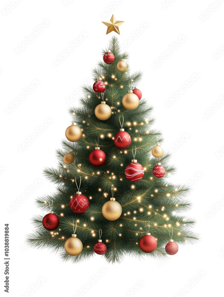 christmas tree isolated on white background christmas tree isolated on white background