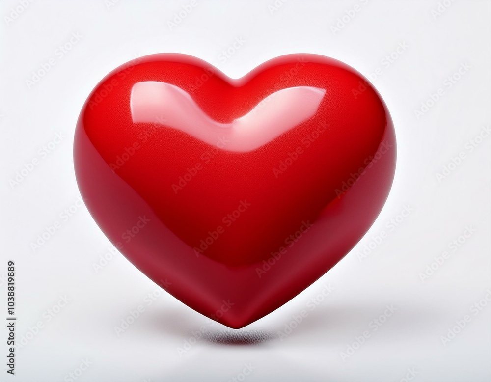 3d red heart isolated on white 3d red heart isolated on white