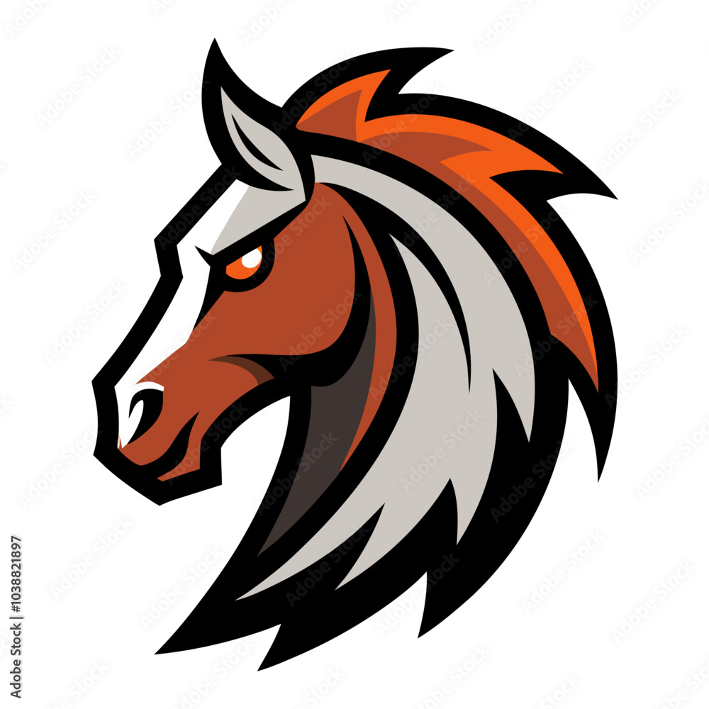 Fototapeta premium horse head silhouette