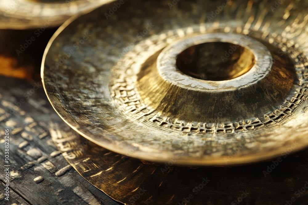 brass gong in an orchestra