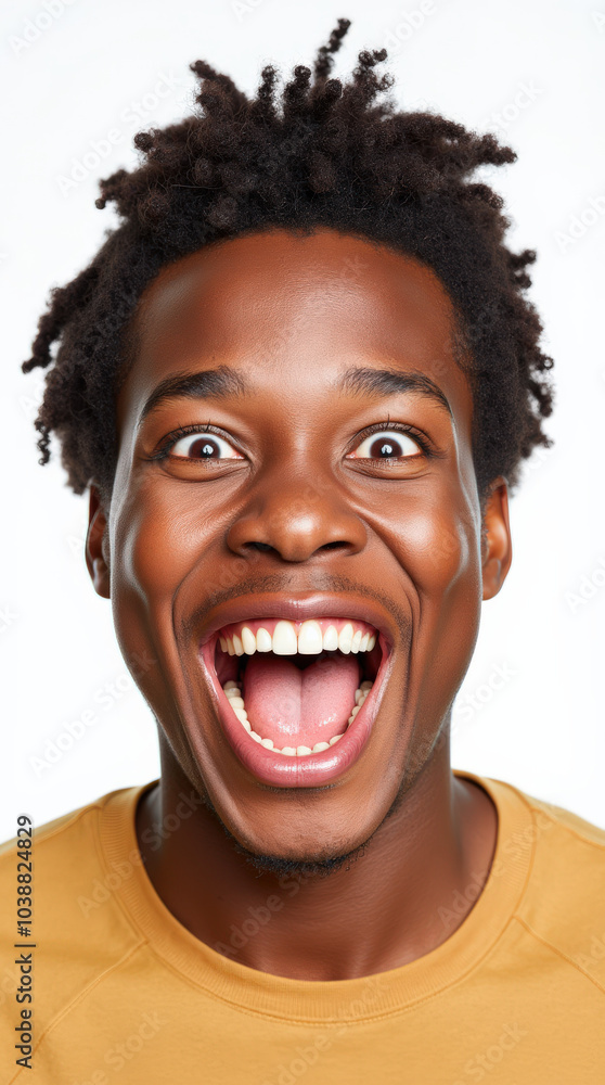 Excited and Happy African American and Interracial Person on White Background – Portrait Capturing Joy, Celebration, and Positivity Excited and Happy African American and Interracial Person on White Background – Portrait Capturing Joy, Celebration, and Positivity