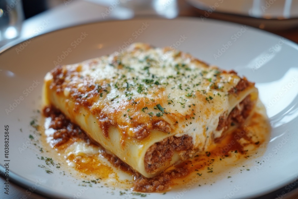 Cannelloni filled with bolognese and mozzarella Cannelloni filled with bolognese and mozzarella