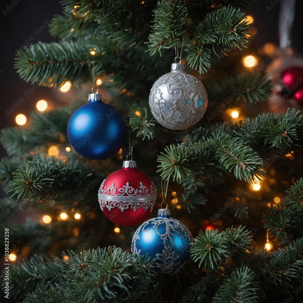 Fototapeta premium Cheerful decorations inspire warmth during the season