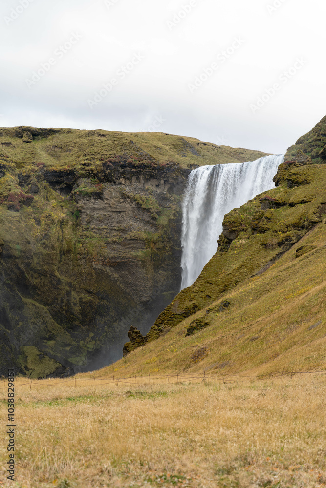 Skógafoss waterfall - Iceland sightseeing Skógafoss waterfall - Iceland sightseeing