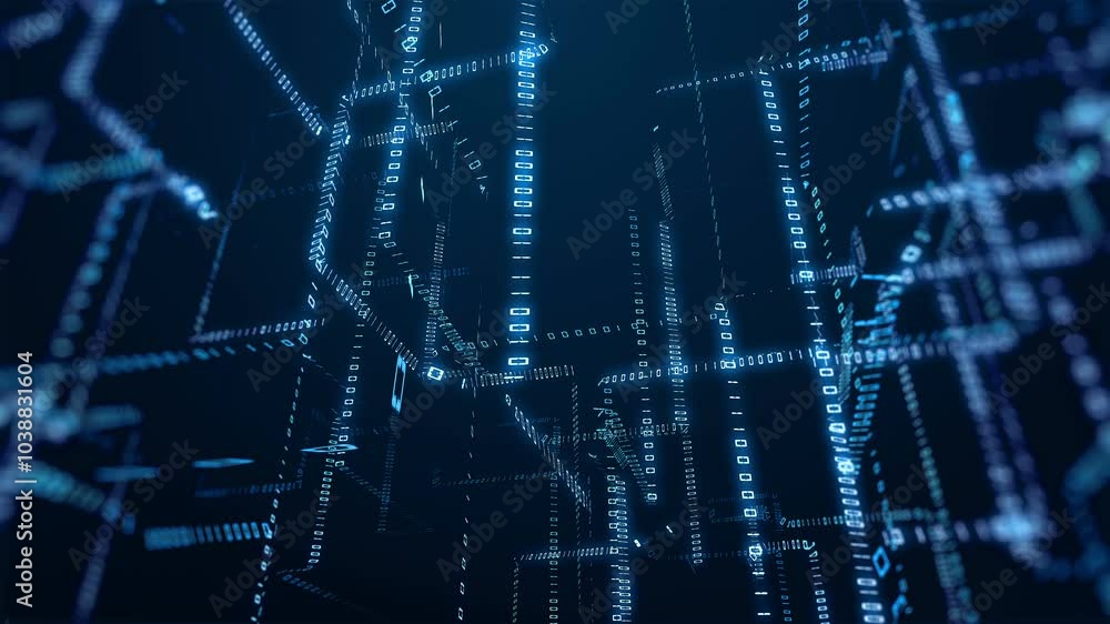 Code structure background with digital code structure looped for technology Code structure background with digital code structure looped for technology
