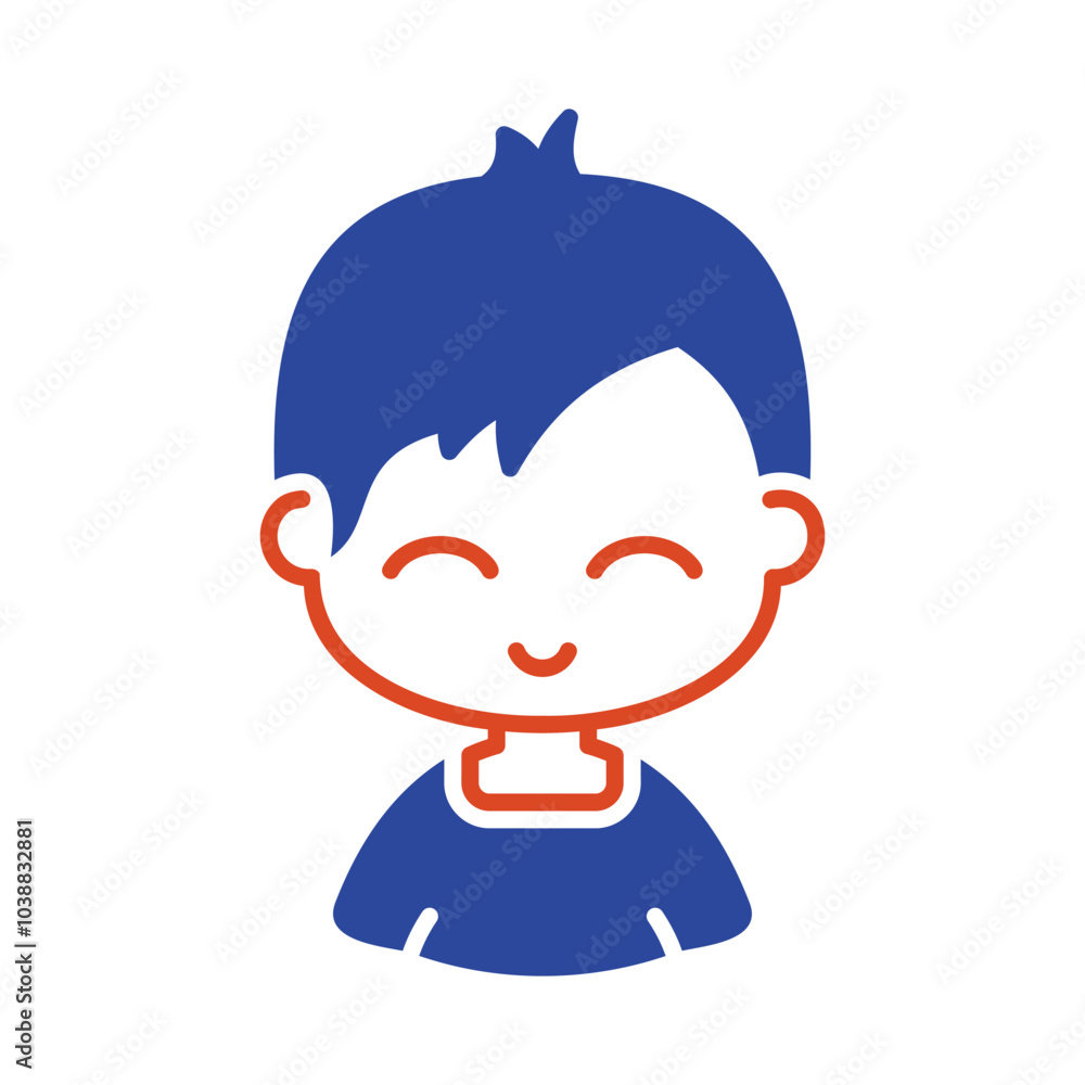 Man boy character face avatar vector icon Man boy character face avatar vector icon