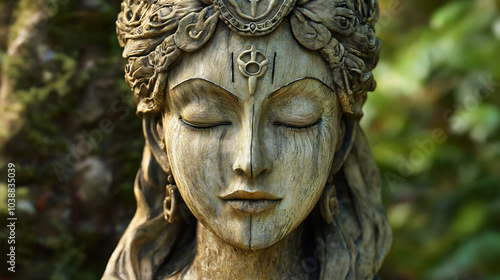 Wallpaper Mural Astarot is a goddess from Canaanite religion associated with fertility and motherhood, Astarot or Asherah, who is mentioned in the Old Testament. Torontodigital.ca