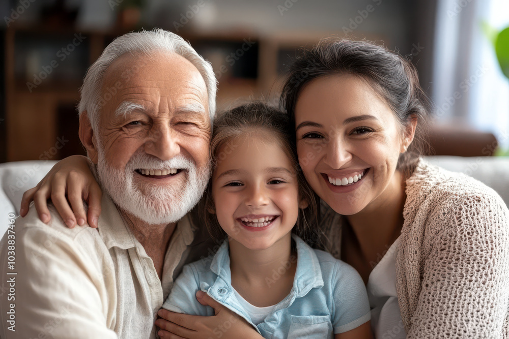 Joyful Family Hug Capturing Love and Togetherness Joyful Family Hug Capturing Love and Togetherness