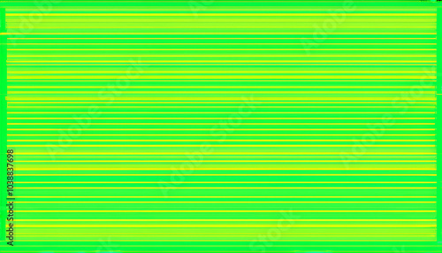 Bright striped background in green and yellow with copy space