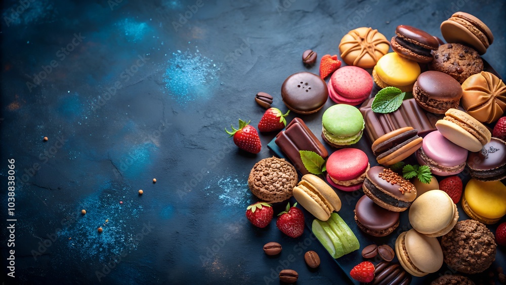 chocolate candies and hazelnuts chocolate candies and hazelnuts