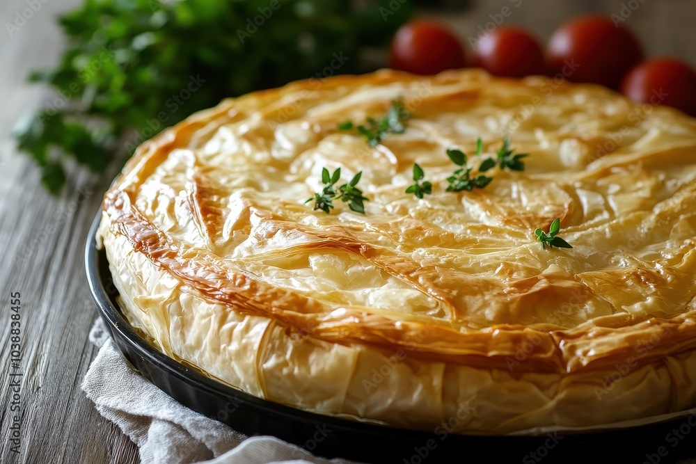 Classic phyllo pie with feta Classic phyllo pie with feta