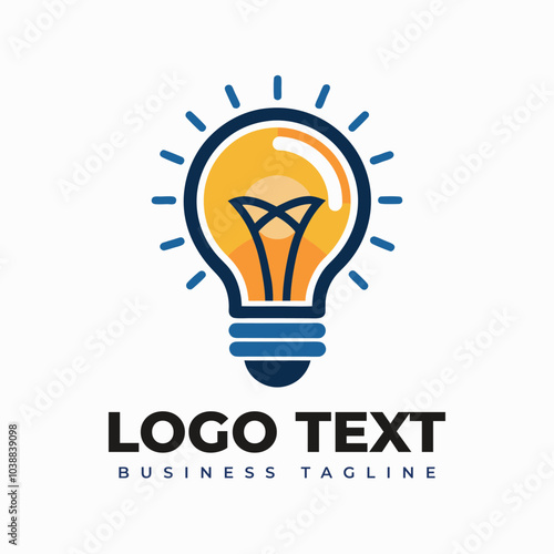 Light bulb shape logo