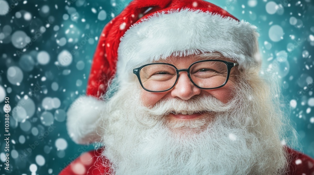 Santa Claus New Year Christmas composition background Santa Claus New Year Christmas composition background
