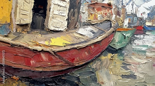 A Colorful Harbor Painting